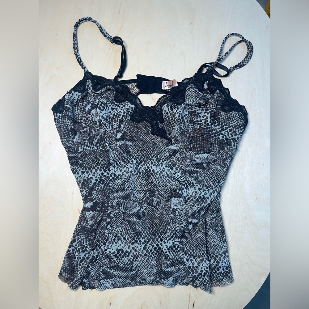 Black & brown Camisole ( going out top!) size S/M